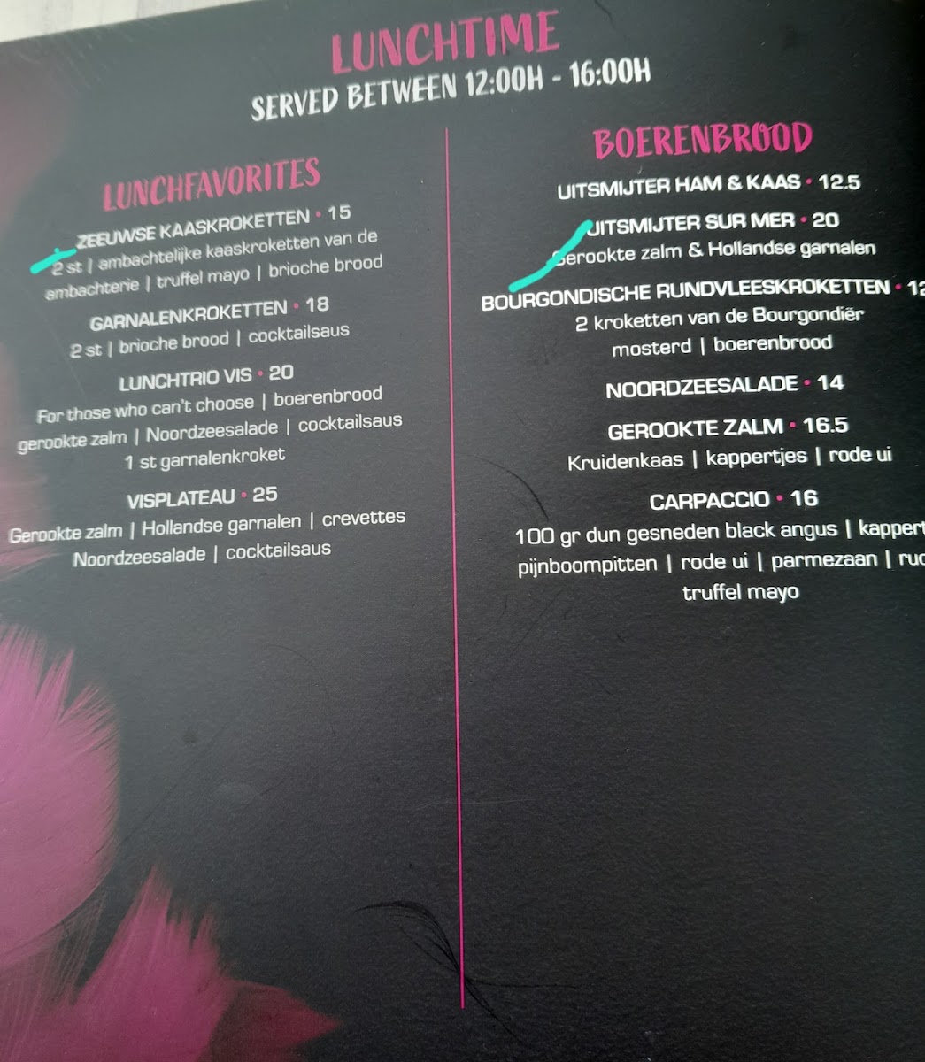Menu Eeterij Juno-3